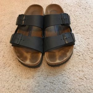 Arizona Birkenstocks-Black